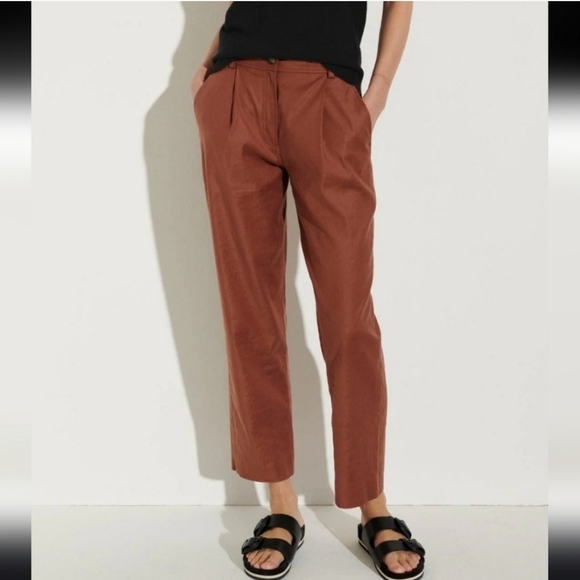 The Reset Pants - The Reset R Label Women Slouchy Pants Size Medium Ginger Color